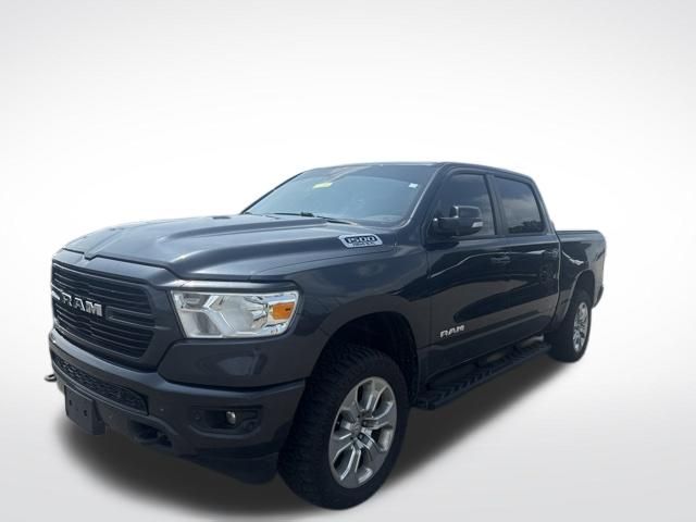 Gray (Maximum Steel Metallic Clearcoat) 2019 RAM 1500 Pickup Truck Four-Wheel Drive 8-Speed Automatic
