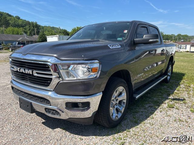 Gray (Granite Crystal Metallic Clearcoat) 2019 RAM 1500 Big Horn Crew Cab 4WD Pickup Truck Four-Wheel Drive 8-Speed Automatic