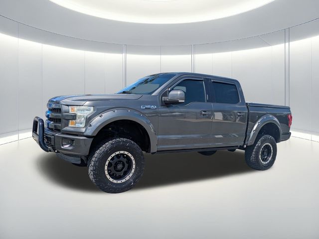 Gray (Magnetic Metallic) 2015 Ford F-150 Lariat SuperCrew 4WD Pickup Truck Four-Wheel Drive 6-Speed Automatic