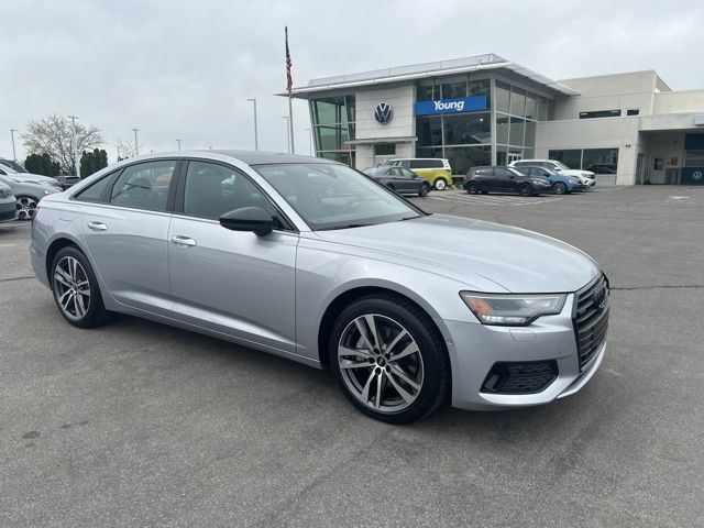 Silver Metallic 2021 Audi A6 quattro Sport Premium 45 TFSI AWD Sedan All-Wheel Drive 7-Speed Automatic