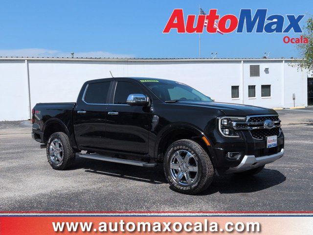 Shadow Black 2024 Ford Ranger Pickup Truck Four-Wheel Drive Automatic