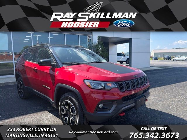 Red 2025 Jeep Compass SUV / Crossover Four-Wheel Drive 8-Speed Automatic