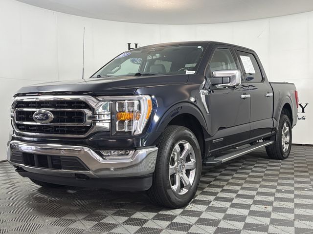 Blue Metallic 2023 Ford F-150 Pickup Truck Four-Wheel Drive Automatic
