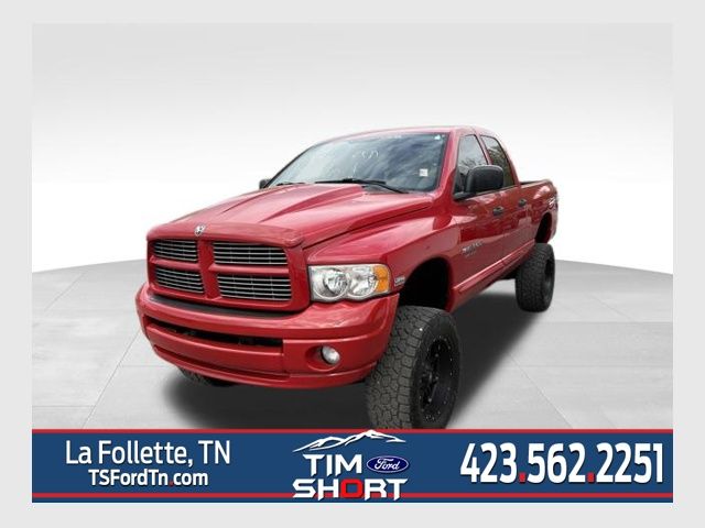Flame Red Clearcoat 2005 Dodge RAM 1500 SLT Quad Cab 4WD Pickup Truck Four-Wheel Drive 5-Speed Automatic