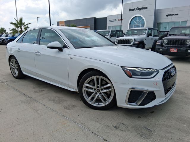 Glacier White Metallic 2024 Audi A4 Sedan All-Wheel Drive 7-Speed Automatic
