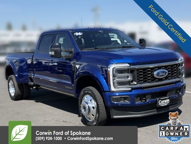 Argon Blue Metallic 2026 Ford F-450 Super Duty Platinum Crew Cab LB DRW 4WD Pickup Truck Four-Wheel Drive Automatic