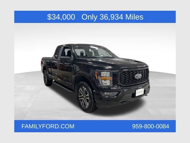 Black Metallic 2023 Ford F-150 XL SuperCab 4WD Pickup Truck Four-Wheel Drive Automatic