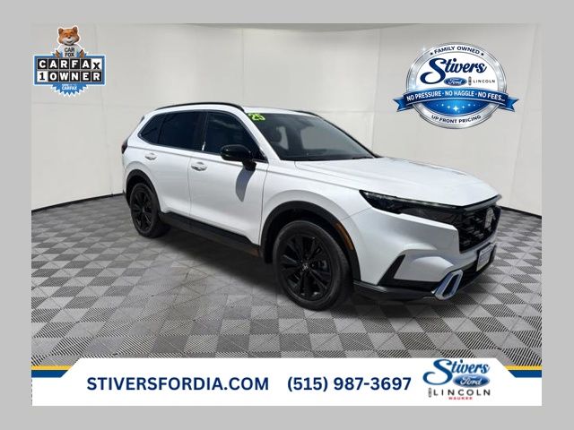 Platinum White 2025 Honda CR-V Hybrid SUV / Crossover All-Wheel Drive Continuously Variable Transmission