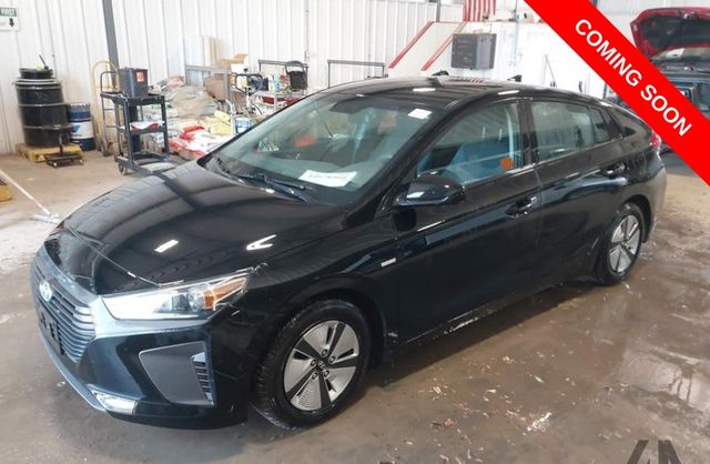 Black Noir Pearl 2018 Hyundai Ioniq Hybrid Blue FWD Hatchback Front-Wheel Drive 6-Speed Dual Clutch
