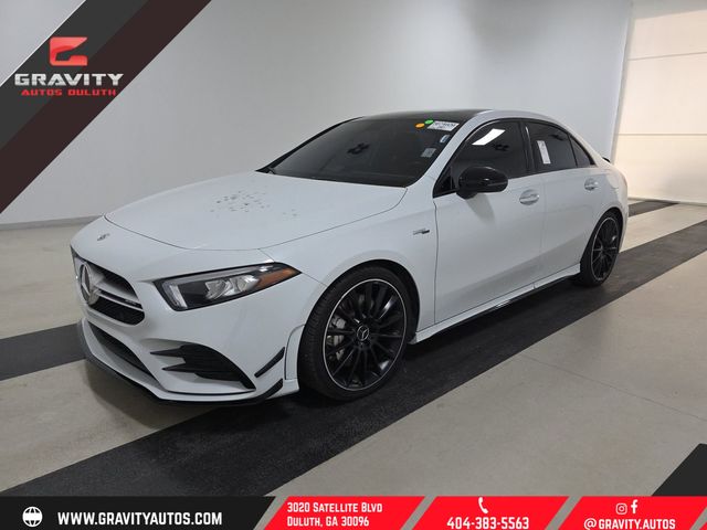 White 2021 Mercedes-Benz A-Class Sedan All-Wheel Drive 7-Speed Automatic