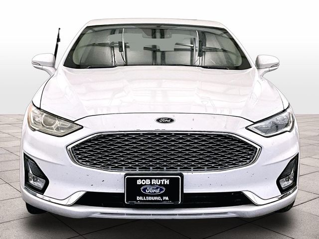 2019 Ford Fusion Titanium White at Grove City Ford