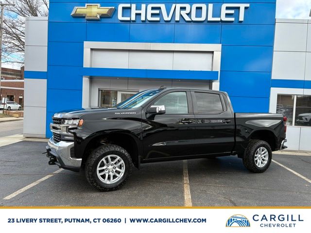 Black 2021 Chevrolet Silverado 1500 LT Crew Cab 4WD Pickup Truck Four-Wheel Drive Automatic