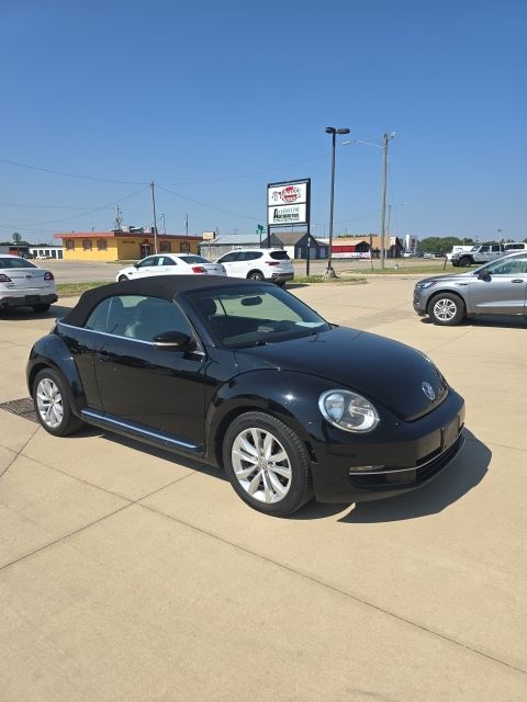 Black 2013 Volkswagen Beetle Convertible Front-Wheel Drive 6-Speed Manual