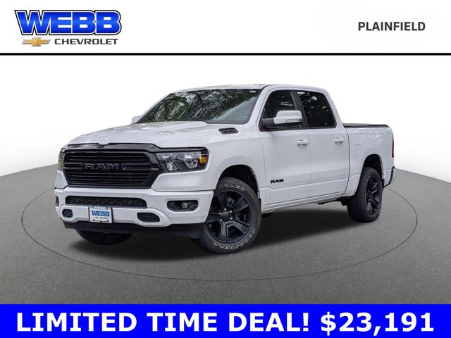 Bright White Clearcoat 2020 RAM 1500 Pickup Truck Four-Wheel Drive 8-Speed Automatic