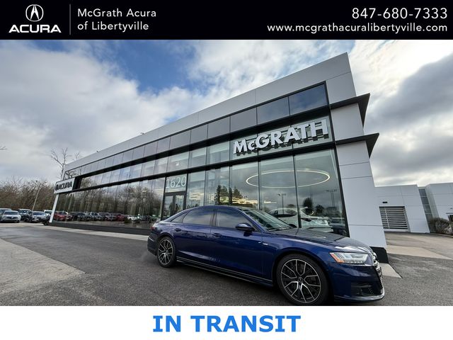 Navarra Blue Metallic 2021 Audi A8 L quattro 60 TFSI Sedan All-Wheel Drive 8-Speed Automatic