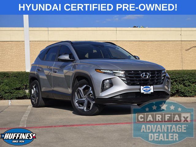 Shimmering Silver 2022 Hyundai Tucson Hybrid SUV / Crossover All-Wheel Drive 6-Speed Automatic