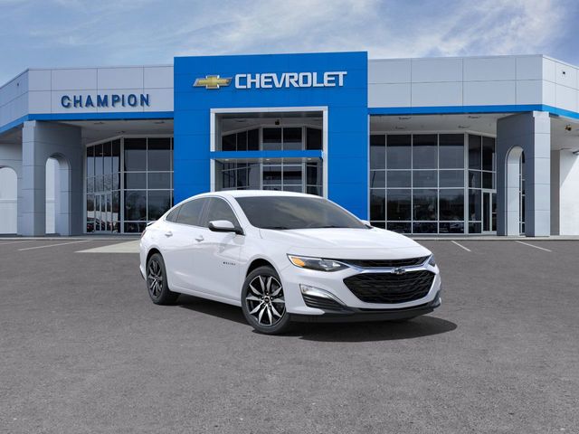 Summit White 2025 Chevrolet Malibu RS FWD Sedan Front-Wheel Drive Continuously Variable Transmission