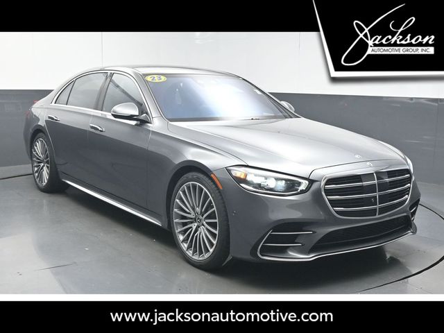 Selenite Gray Metallic 2023 Mercedes-Benz S-Class Sedan All-Wheel Drive 9-Speed Automatic