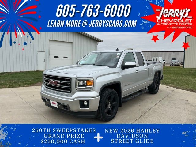 Quicksilver Metallic 2015 GMC Sierra 1500 Base Double Cab 4WD Pickup Truck Four-Wheel Drive 6-Speed Automatic Overdrive