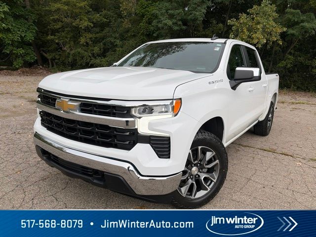 Summit White 2023 Chevrolet Silverado 1500 Pickup Truck Four-Wheel Drive 8-Speed Automatic