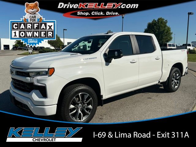 Summit White 2025 Chevrolet Silverado 1500 Pickup Truck Four-Wheel Drive Automatic