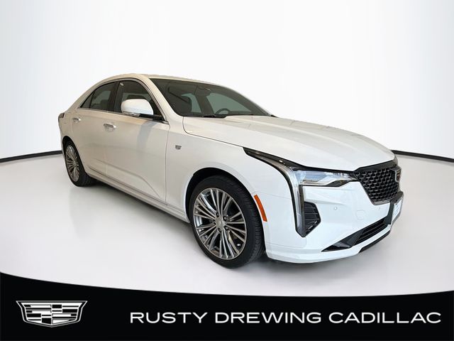 Crystal White Tricoat 2025 Cadillac CT4 Sedan All-Wheel Drive 8-Speed Automatic
