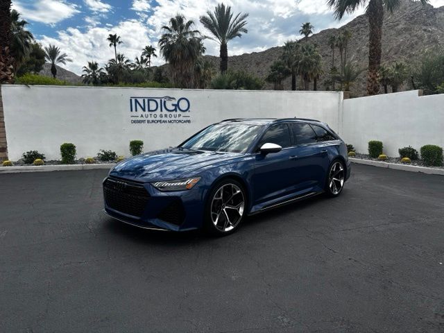 Ascari Blue Metallic 2024 Audi RS 6 Avant Wagon All-Wheel Drive 8-Speed Automatic