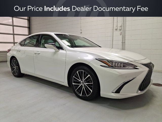White Pearl 2023 Lexus ES Hybrid Sedan Front-Wheel Drive Continuously Variable Transmission