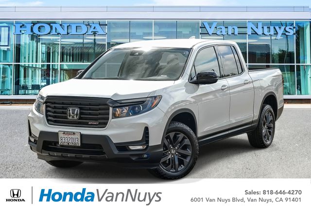 White 2023 Honda Ridgeline Pickup Truck All-Wheel Drive 9-Speed Automatic