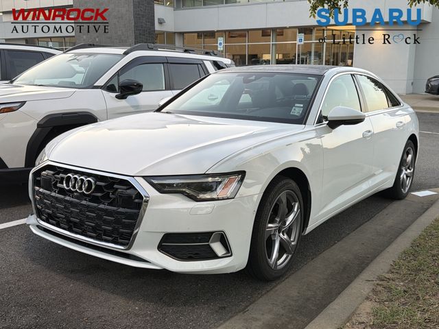 Arkona White 2024 Audi A6 Sedan All-Wheel Drive 7-Speed Automatic