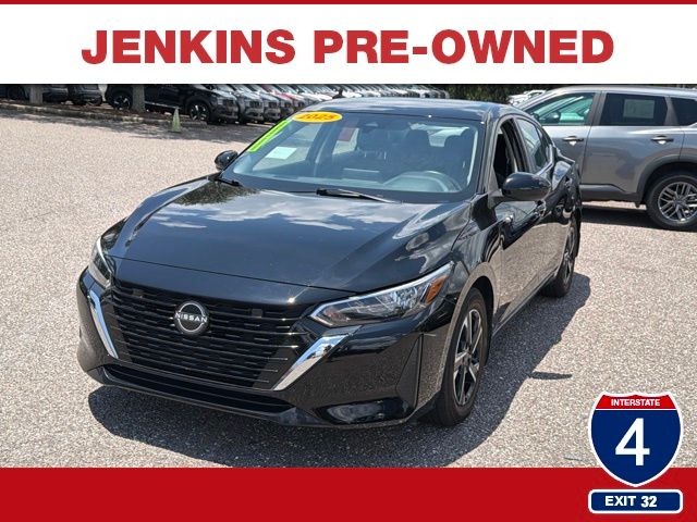 Super Black 2025 Nissan Sentra Sedan Front-Wheel Drive Continuously Variable Transmission