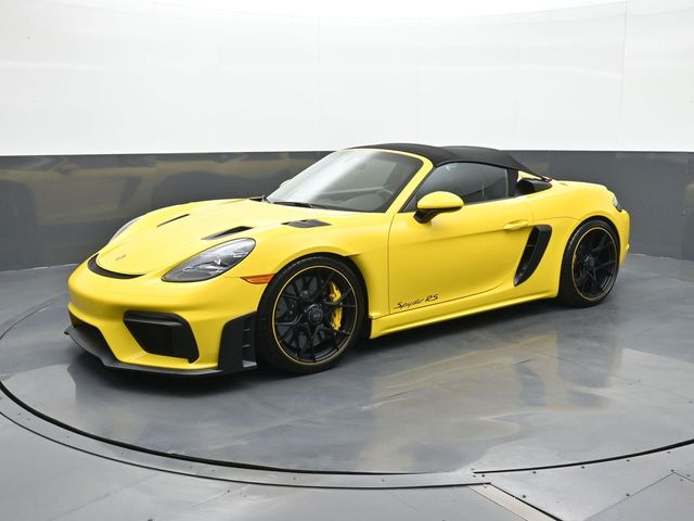 Racing Yellow 2025 Porsche 718 Boxster Spyder RS RWD Convertible Rear-Wheel Drive 7-Speed Automatic