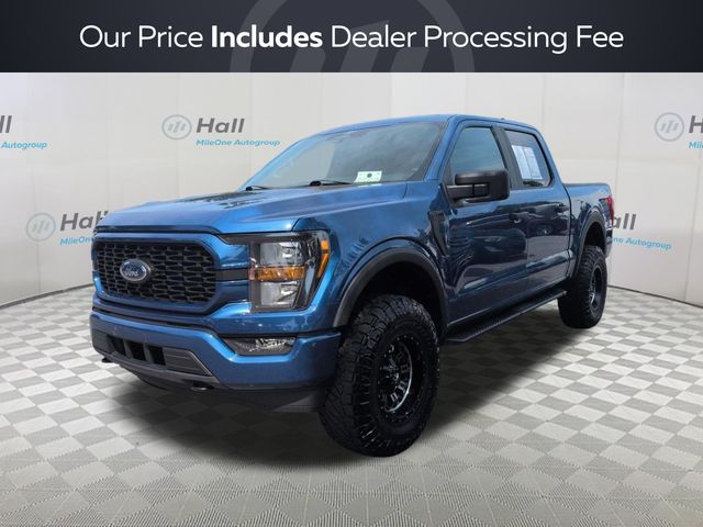 Blue Metallic 2023 Ford F-150 Pickup Truck Four-Wheel Drive Automatic