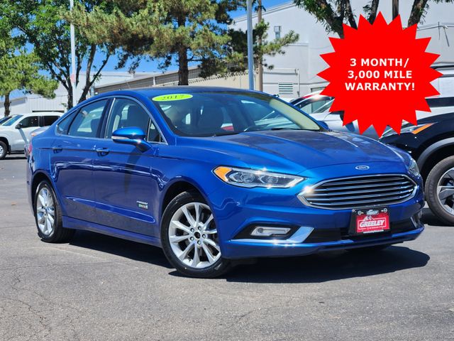 Lightning Blue Metallic 2017 Ford Fusion Energi Sedan Front-Wheel Drive Continuously Variable Transmission
