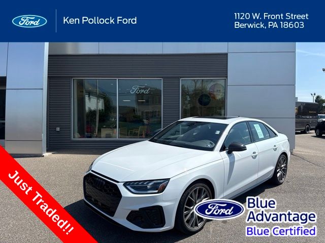 Arkona White 2024 Audi S4 Sedan All-Wheel Drive 8-Speed Automatic