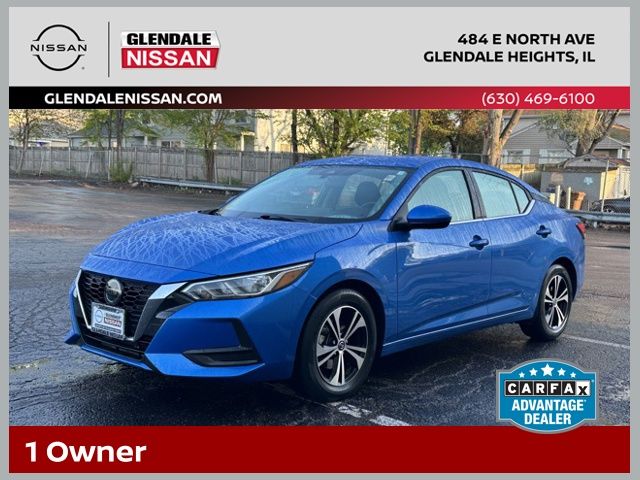 Electric Blue Metallic 2023 Nissan Sentra Sedan Front-Wheel Drive Continuously Variable Transmission