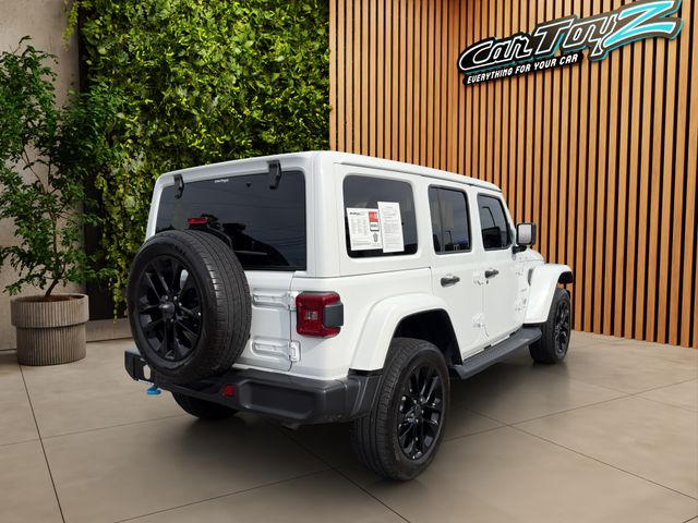 2024 JEEP WRANGLER SAHARA 4XE • 4X4 • PLUG-IN HYBRID CLEAN CARFAX • 1 OWNER BODY COLOR HARD TOP • ADAPTIVE CRUISE • APPLE CARPLAY • REMOTE START Thumbnail