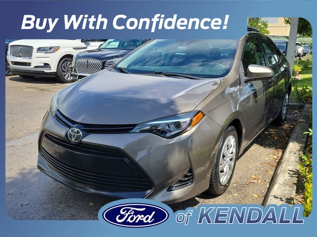 Gray Metallic 2018 Toyota Corolla Sedan Front-Wheel Drive Continuously Variable Transmission