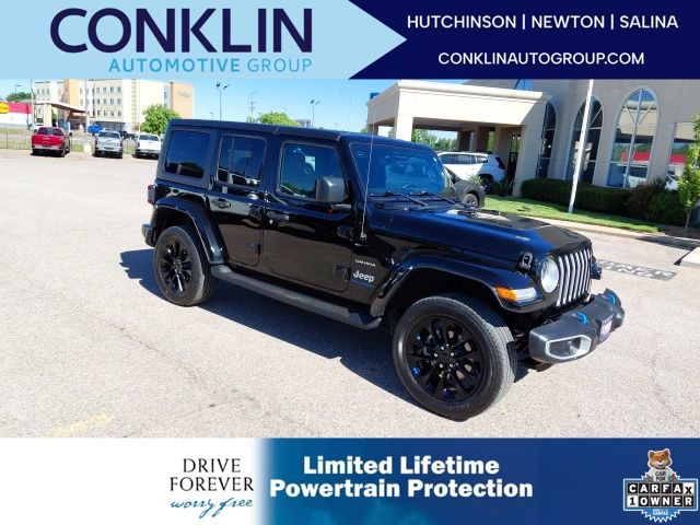 Black Clearcoat 2023 Jeep Wrangler 4xe Sahara 4WD SUV / Crossover Four-Wheel Drive 8-Speed Automatic