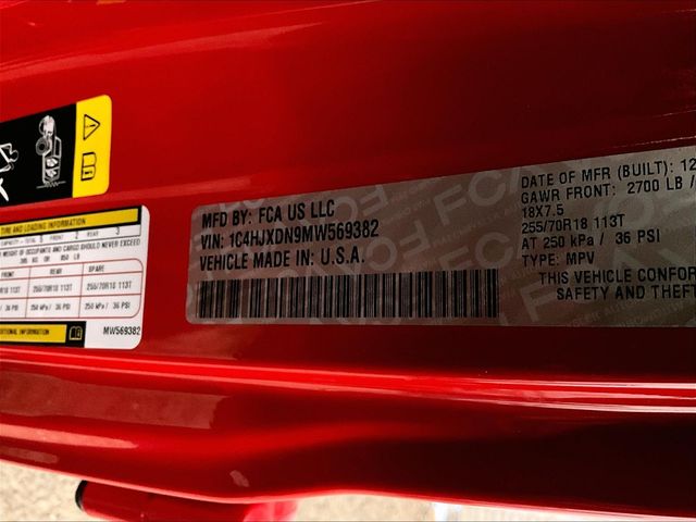 2021 Jeep Wrangler Unlimited Sport S Red at Grove City Ford