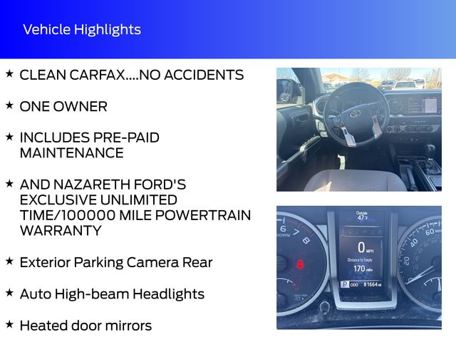 used 2023 Toyota Tacoma car, priced at $30,899
