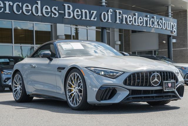 Gray (MANUFAKTUR Alpine Grey Non-Metallic) 2022 Mercedes-Benz SL-Class Convertible All-Wheel Drive 9-Speed Automatic