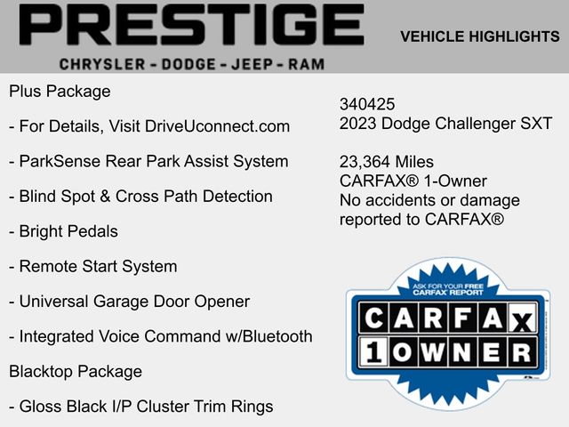 2023 Dodge Challenger SXT 8