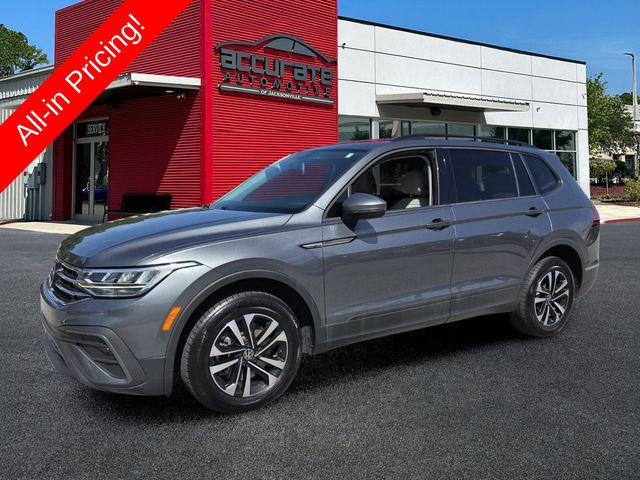 Platinum Gray Metallic 2022 Volkswagen Tiguan SUV / Crossover Front-Wheel Drive 8-Speed Automatic