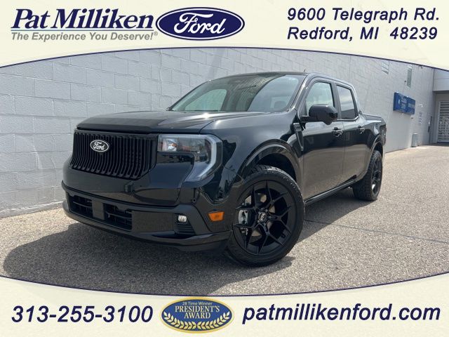 Shadow Black 2025 Ford Maverick Lobo SuperCrew AWD Pickup Truck All-Wheel Drive 7-Speed Automatic