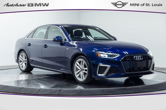 Navarra Blue Metallic 2024 Audi A4 Sedan All-Wheel Drive 7-Speed Automatic