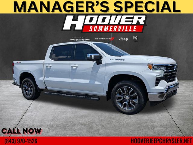 Summit White 2025 Chevrolet Silverado 1500 Pickup Truck Four-Wheel Drive Automatic
