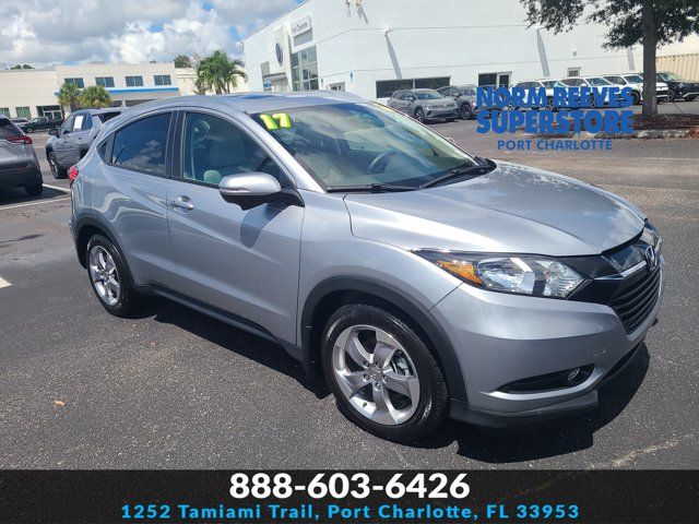 Gray 2017 Honda HR-V SUV / Crossover Front-Wheel Drive Continuously Variable Transmission