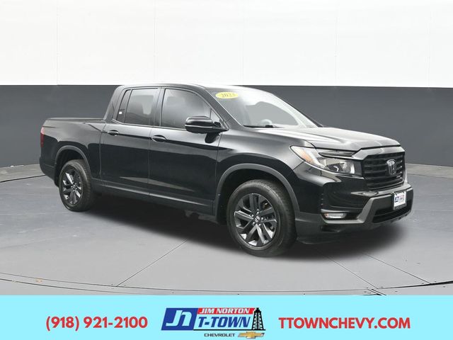Black 2023 Honda Ridgeline Pickup Truck All-Wheel Drive 9-Speed Automatic