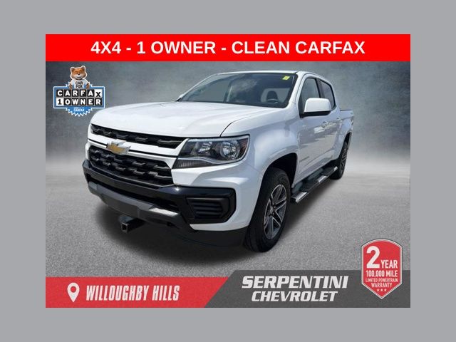 Summit White 2021 Chevrolet Colorado Pickup Truck Four-Wheel Drive 8-Speed Automatic